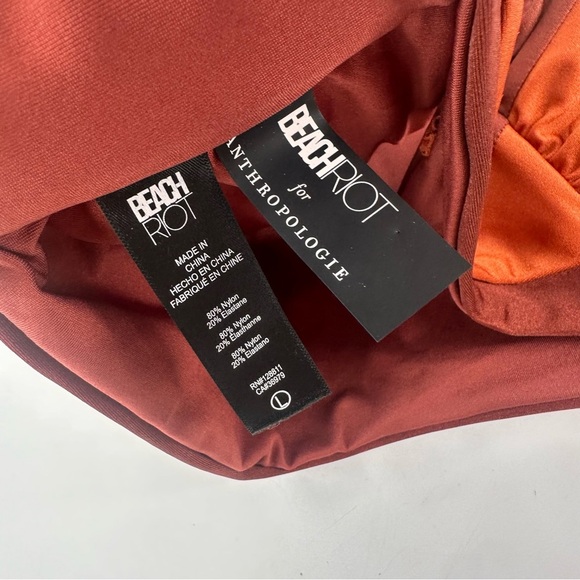 Beach Riot X Anthropologie Luca Bandeau Bikini Top Size Large - Picture 4 of 4